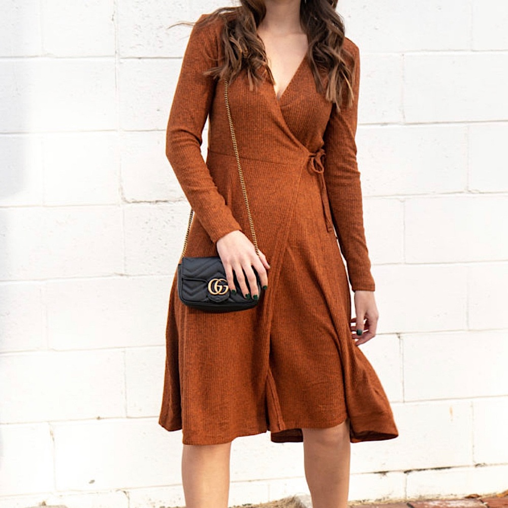 OLD NAVY | KNIT WRAP DRESS